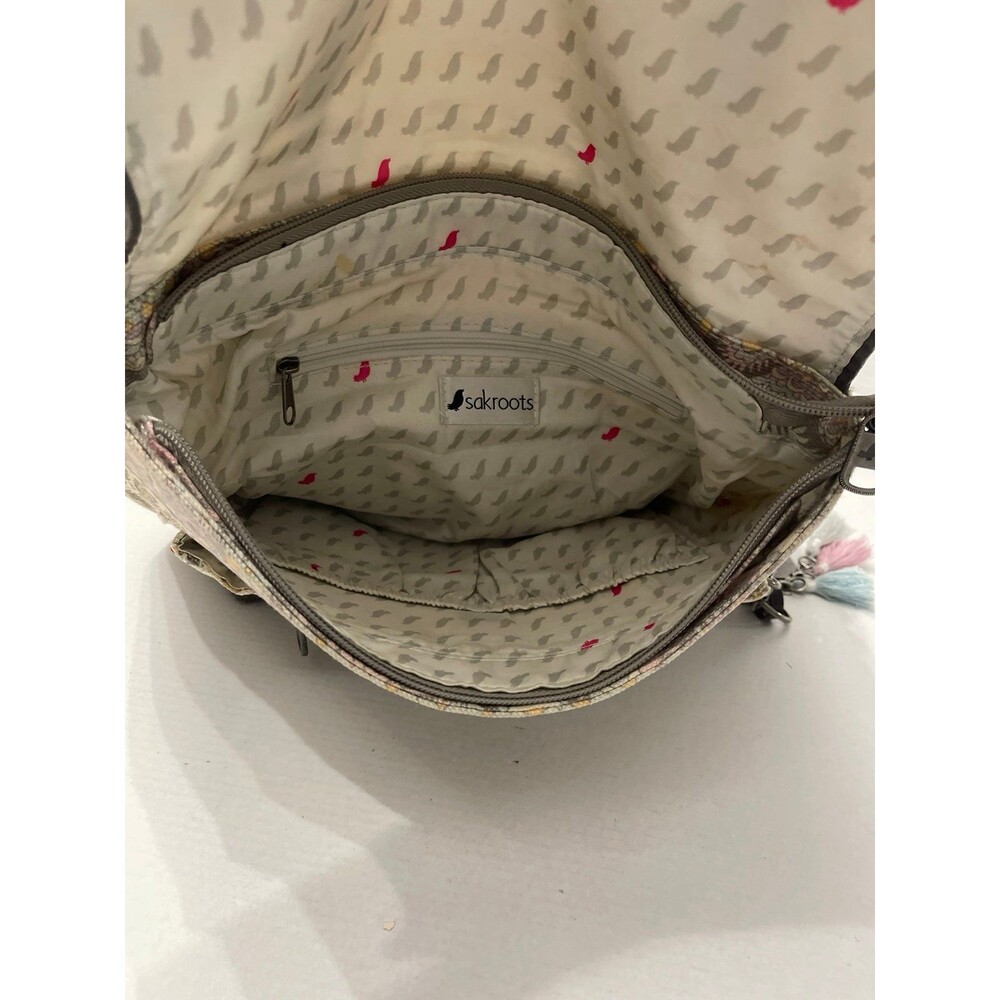 Sakroots Artist Circle Elephant Convertible Backpack Crossbody Bag - Picture 5 of 11